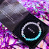 Bracelet mauvais œil en verre Firefly | Argent sterling 925 | Blanc